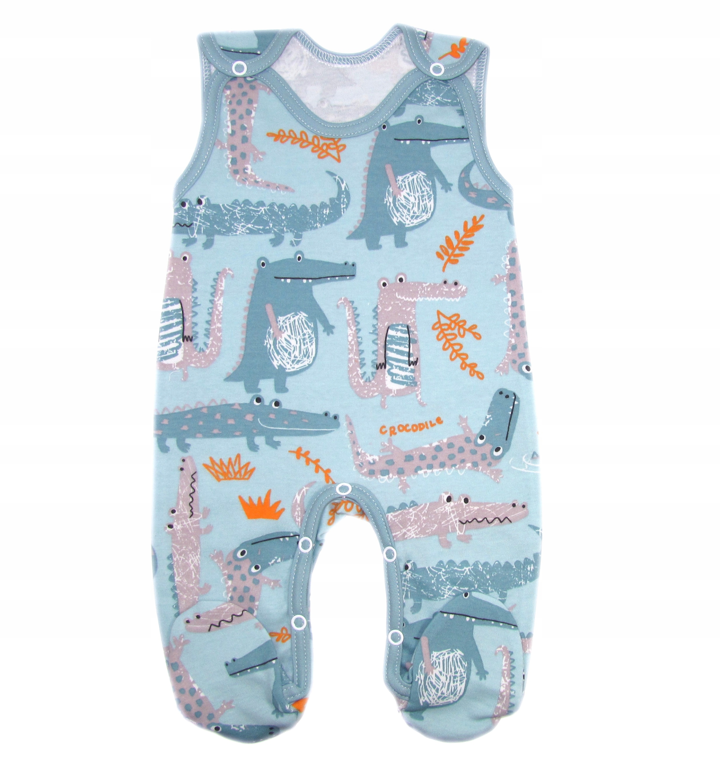 ŚPIOCHY NIEMOWLĘCE ŚPIOSZKI BAWEŁNIANE r.68 /43/ Rękaw bez rękawów