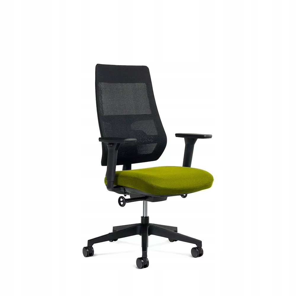 Kancelárska stolička Rocada 934M-6, zelený látkový sedák, čierne sieťované…