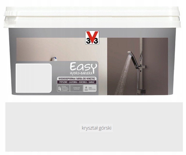 V33 voděodolná Barva do interiéru Easy Hydro-bariera Křišťál Horský 2L