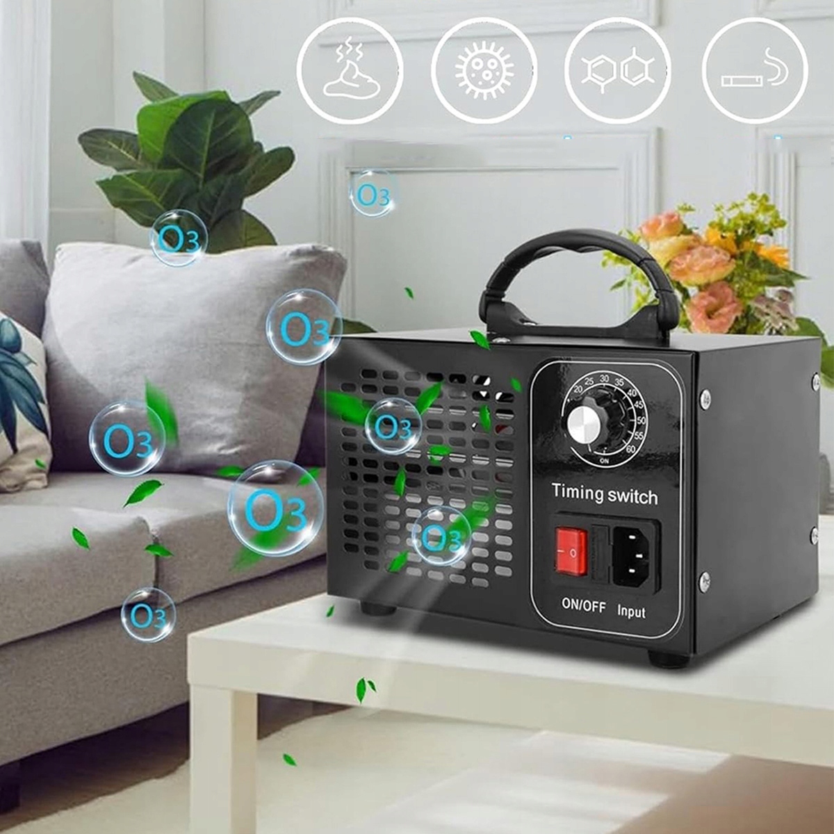 GENERATOR OZONU Ozonator Oczyszczacz do Powietrza 60 000 MG/H MOCNY wydajny EAN (GTIN) 6942391260776