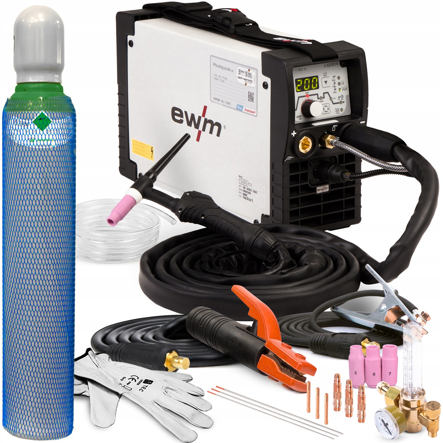 Invertorová Svářečka Ewm Picotig 200 Tig DC Mma Puls Hf Igbt 230V 200A 4 M