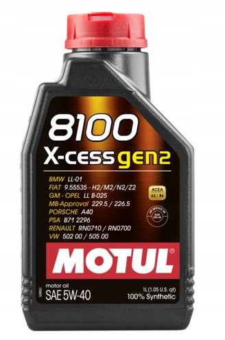 

Olej Motul 5W-40 X-cess GEN2 1L