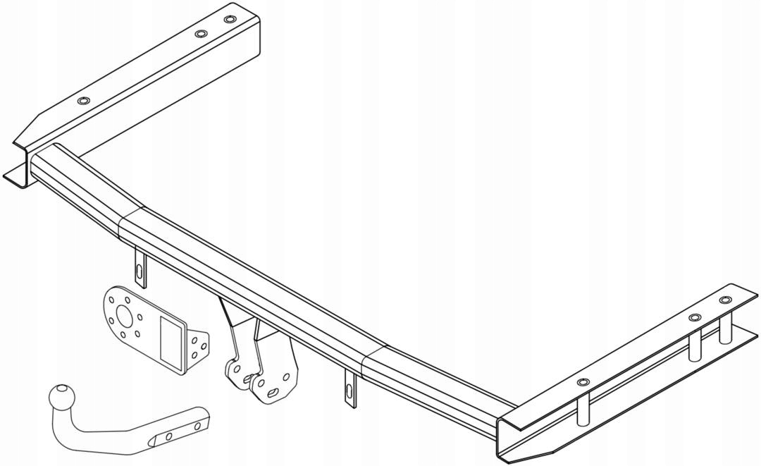 HAK HOLOWNICZY Audi A4 B6 B7 avant +QUATTRO +WIĄZKA 7pin 8E2 8E5 8EC 8ED Producent Bizub Hak-Pol