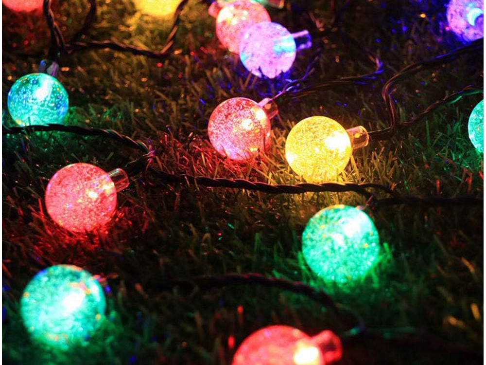 GIRLANDA OGRODOWA ŁAŃCUCH ŚWIETLNY LAMPKI 20 LED SOLARNA MULTIKOLOR Stan opakowania oryginalne