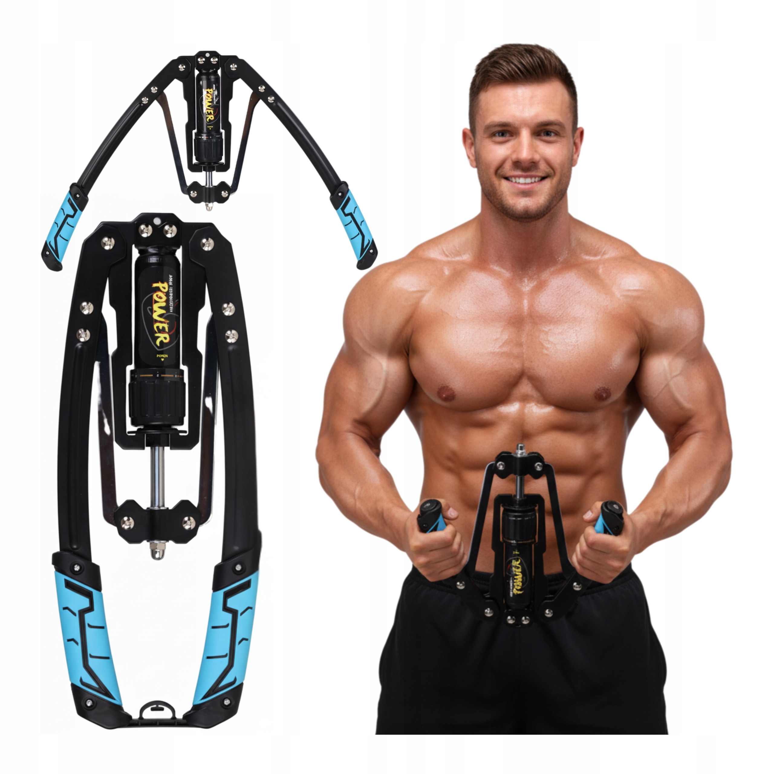 Stlačovač rukou Posilovač Hydraulický expandér Cvičení ramen Klec Ramena