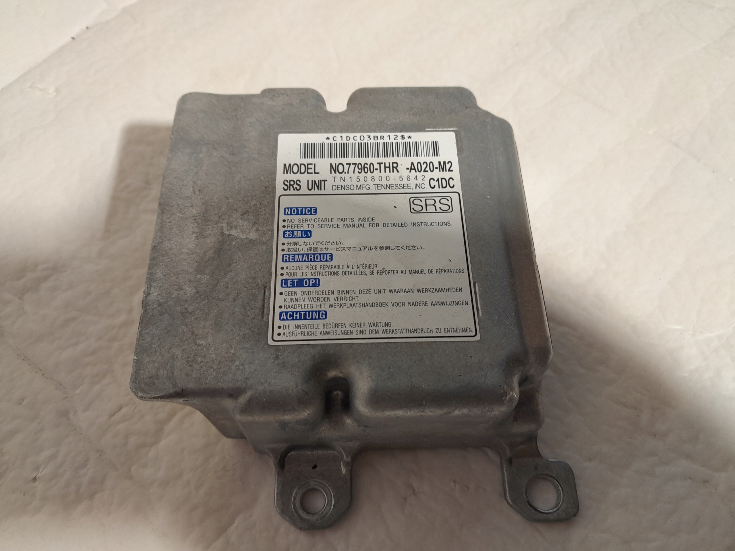 HONDA ODYSSEY V 18- module control unit airbag 77960-THR-A020