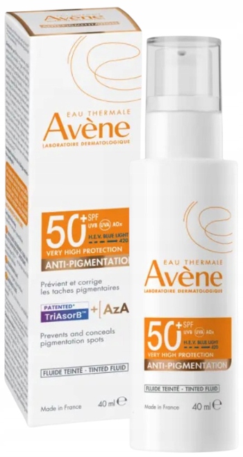 Avene Sun Koloryzujący fluid przeciw przebarwieniom Spf 50+ 40 ml