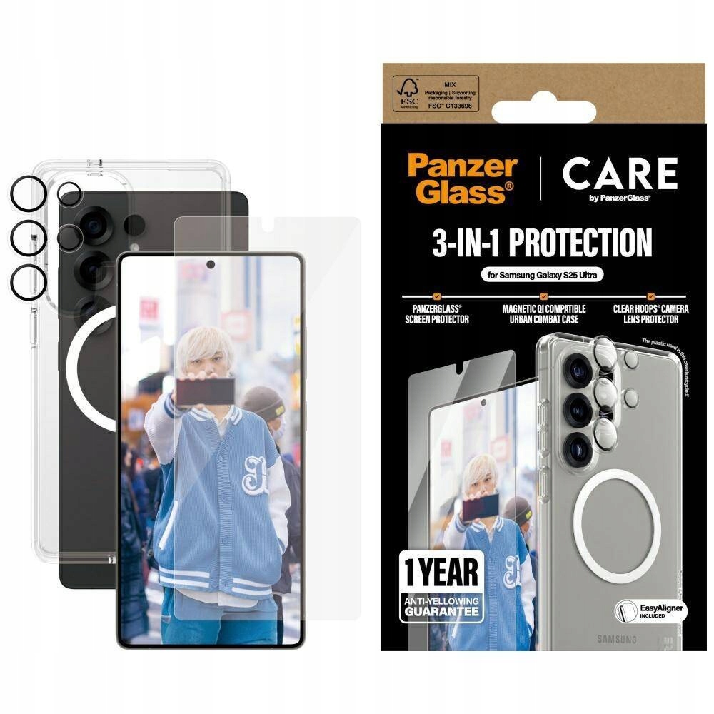 Zadní Kryt Panzerglass pro Samsung Galaxy S25 Ultra vícebarevný