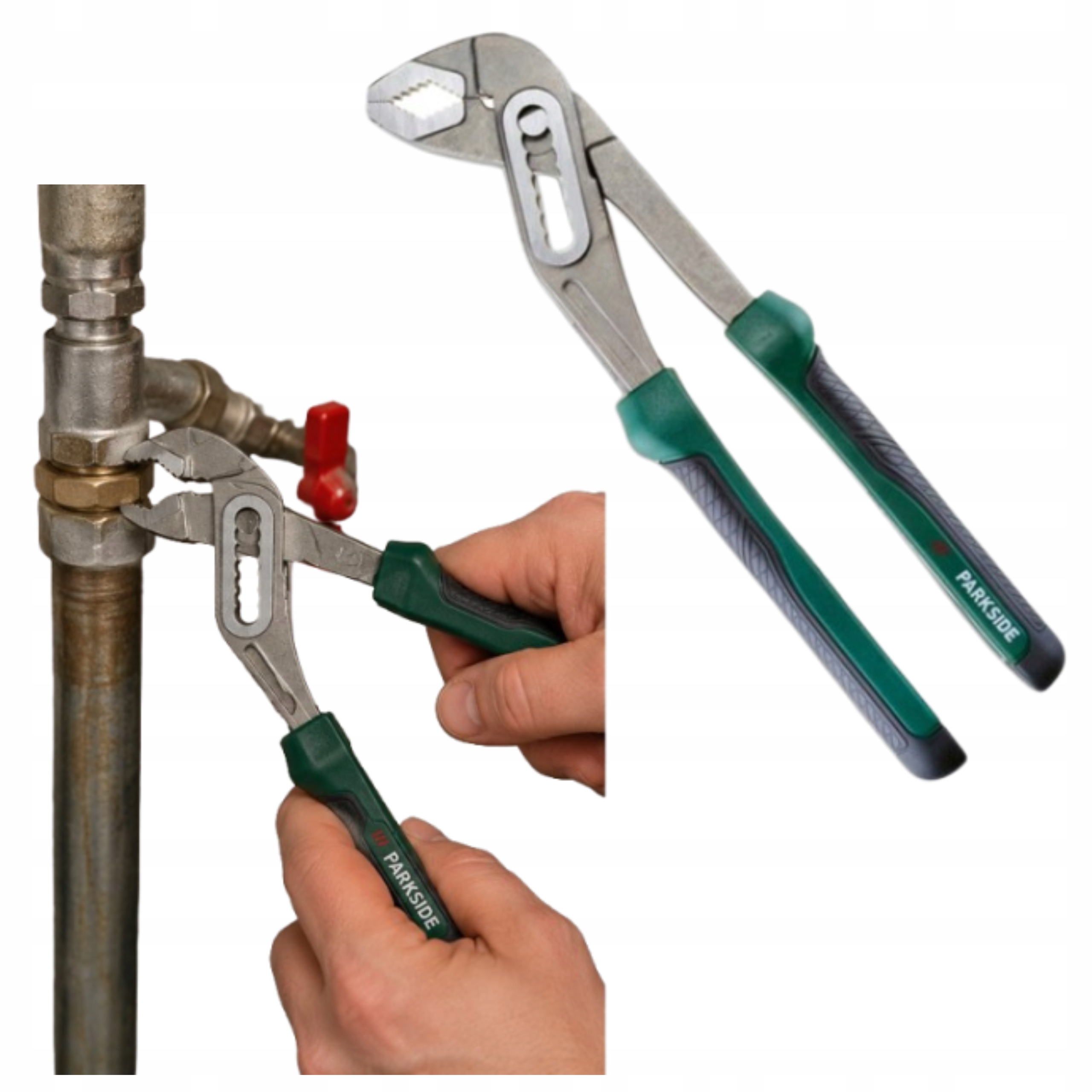 Szczypce Parkside do pomp wodnych CrV 250mm hydraulik ślusarz
