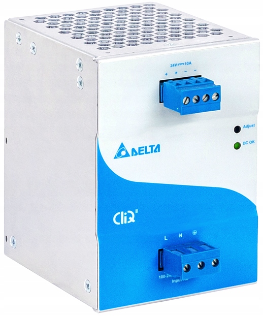 Zasilacz Napięciowy Impulsowy Na Szynę Din 240W 10A 24V Delta Electronics