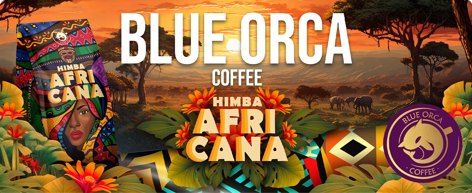 KAWA ZIARNISTA AFRICANA HIMBA Świeżo Palona 1KG - 100% ARABICA - BLUE ORCA Kraj pochodzenia Brazylia Etiopia Kenia Uganda Inne