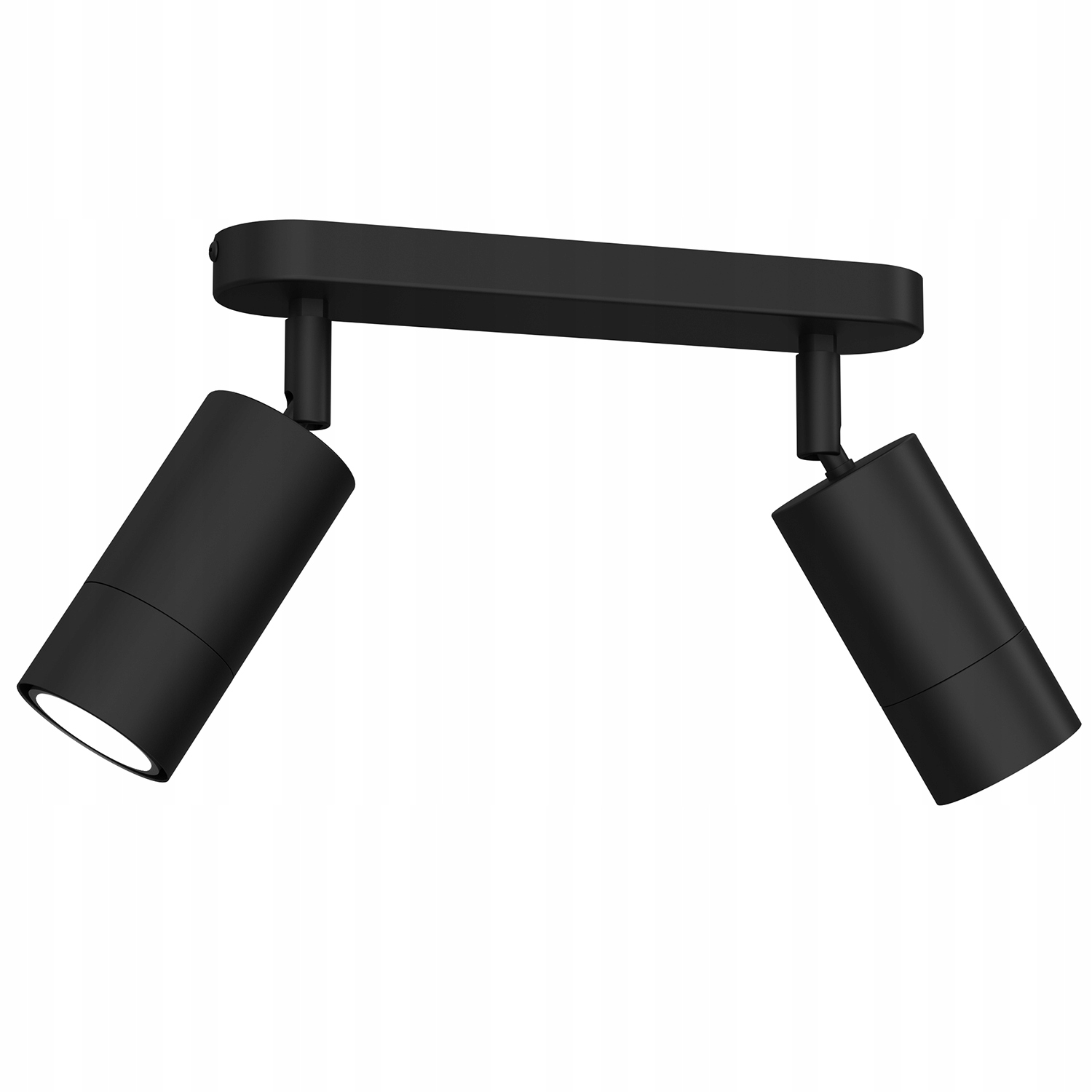 Stropní svítidlo nástěnné svítidlo 2 reflektory dvojité černé lišta 24 cm Luminex