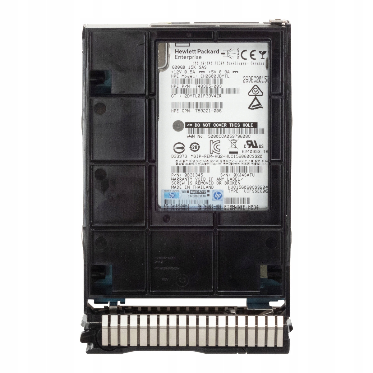 Hp 748385-003 765867-001 600GB 15K 128MB SAS-3 3.5'' EH0600JDYTL