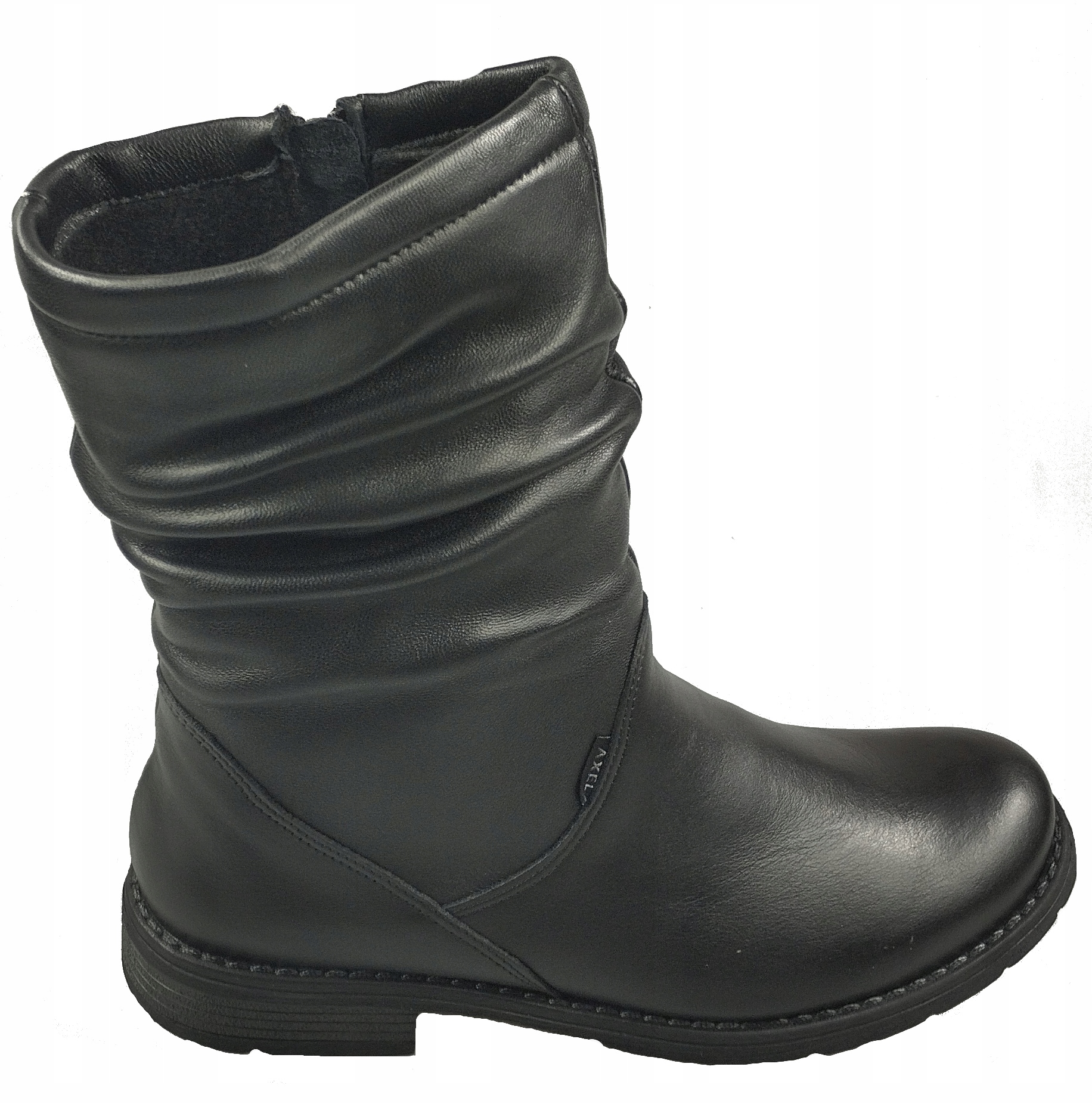 Axel Kotníkové Boty Na Plochém Podpatku 4470 Černá r38