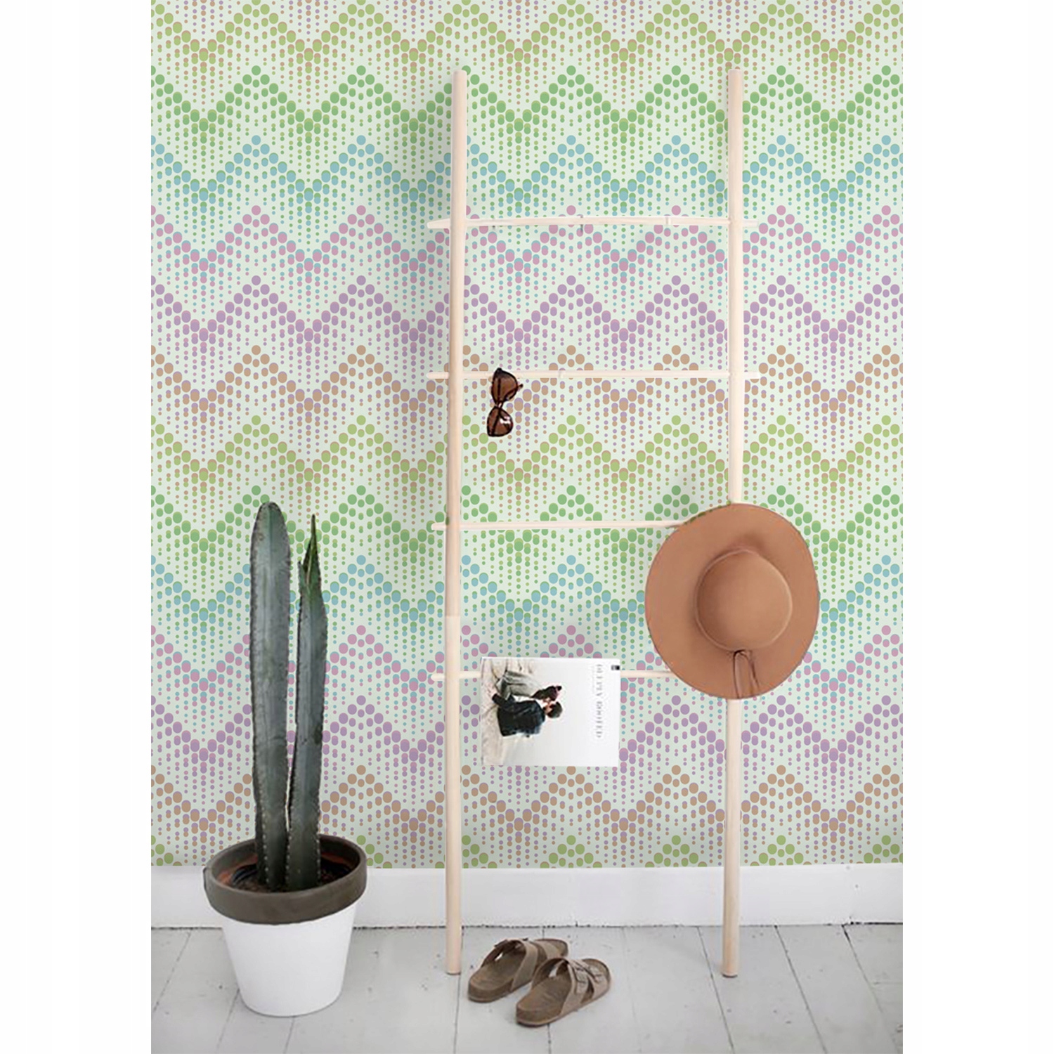 

Flizelinowa tapeta Wzór z kropkami 104x70 + klej