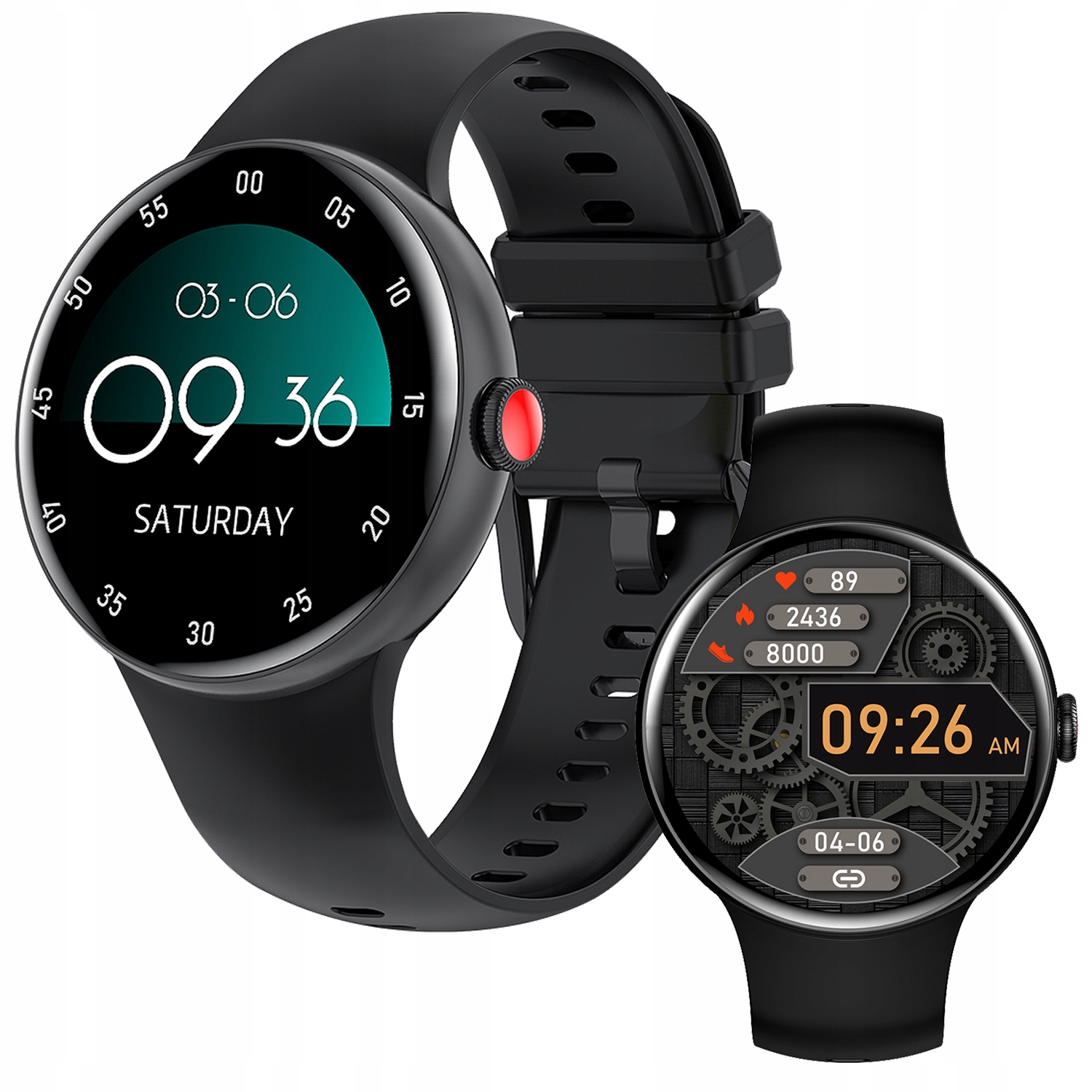 SMARTWATCH ZEGAREK MĘSKI POLSKIE MENU ROZMOWY SPORT AMOLED SMART WATCH EAN (GTIN) 5904280443975