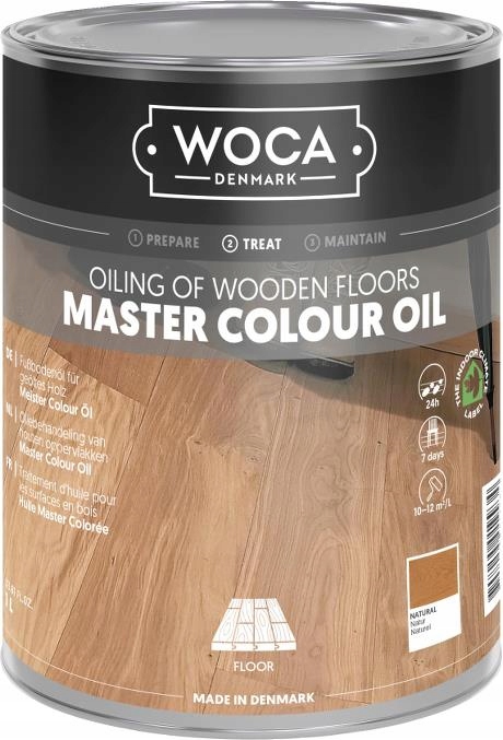 WOCA Master Colour Oil Natural - Olej do podłóg kolor naturalny 1l
