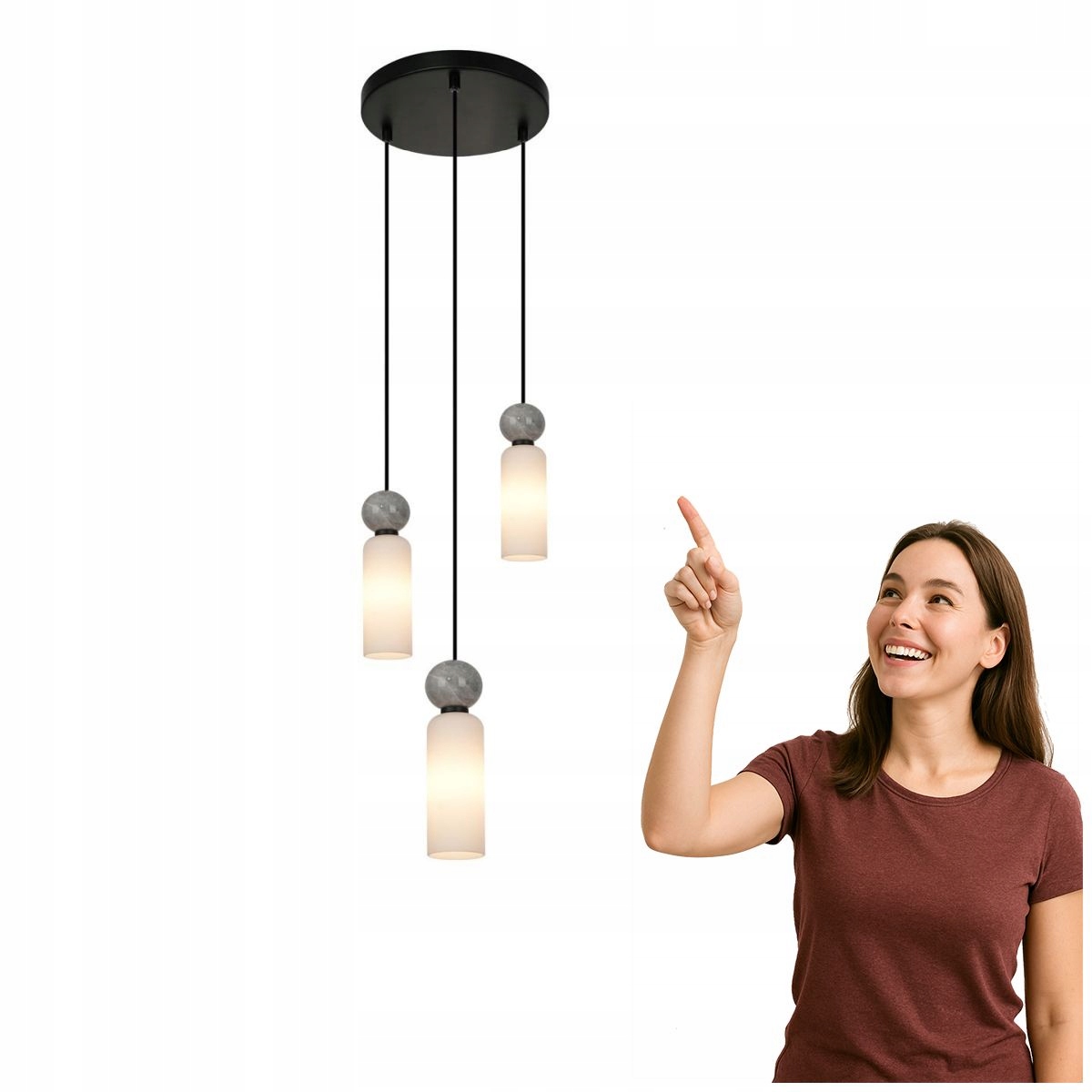 Moderná lampa Santos čierna 3-bodová Italux