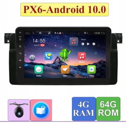 Radio 8" BMW e46 Android 12 GPS 4/64G PL