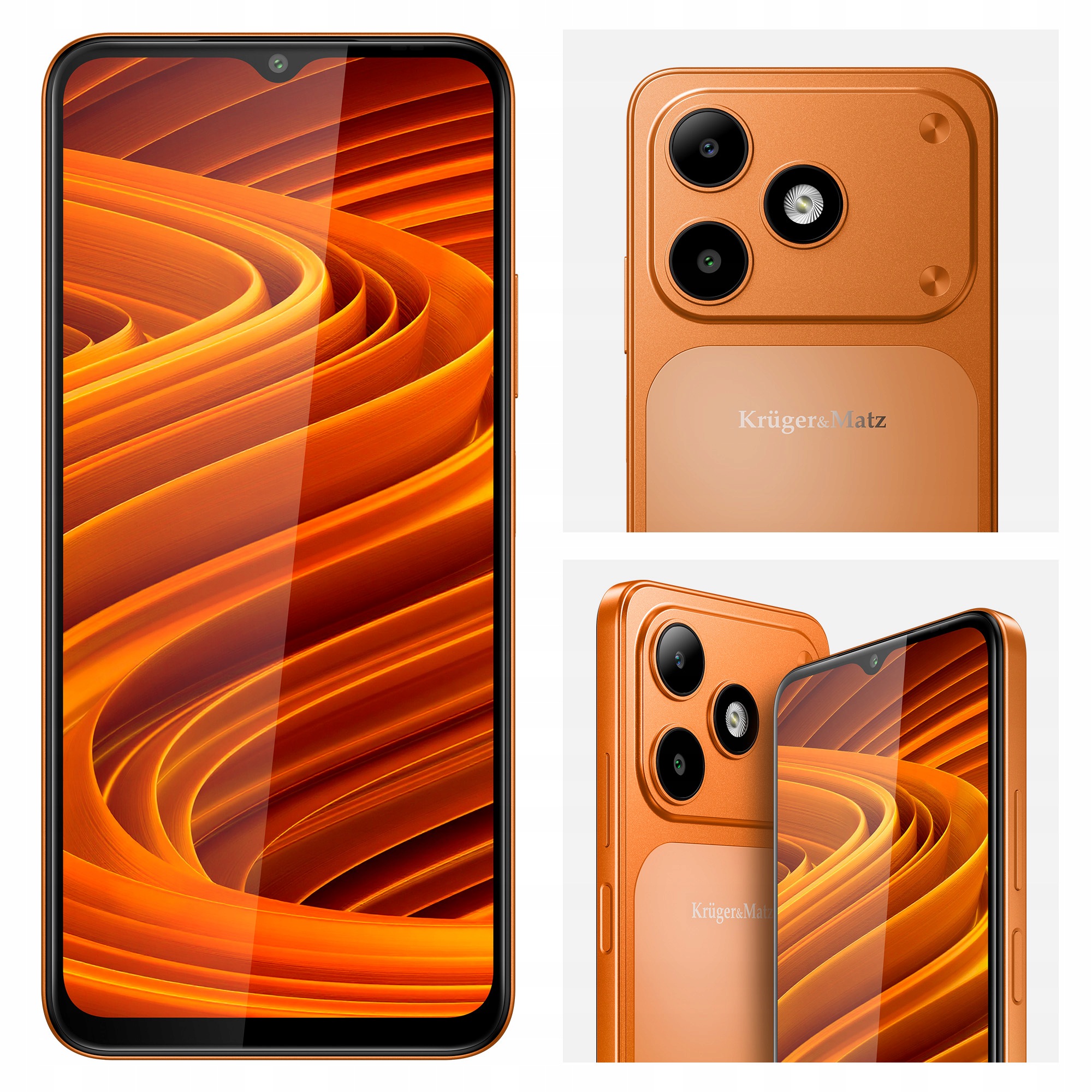 Smartphone Kruger&Matz Flow 12 6,56" 4/64GB DualSIM 5000mAh Lte oranžový