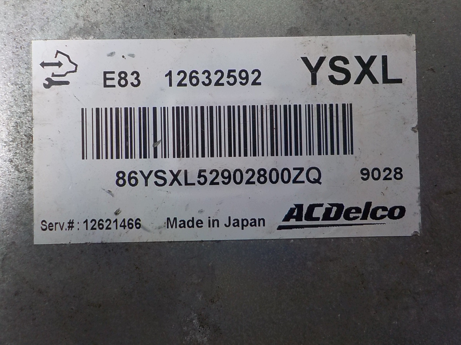 OPEL computer bedienteil 12632592 YSXL