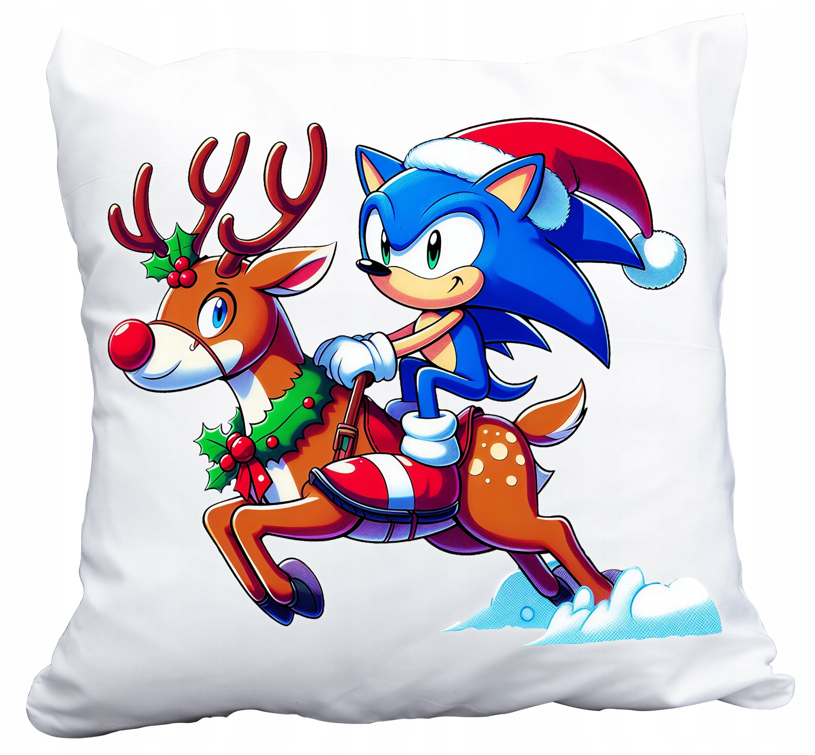 Polštář Sonic Vánoční Hra Vánoční Pro Dítě Dárek Jméno