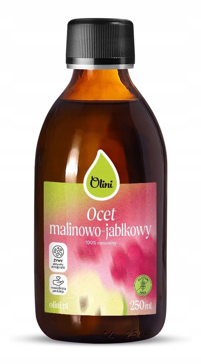 Olini Přírodní malinovo-jablečný ocet z polských ovoce 250 ml