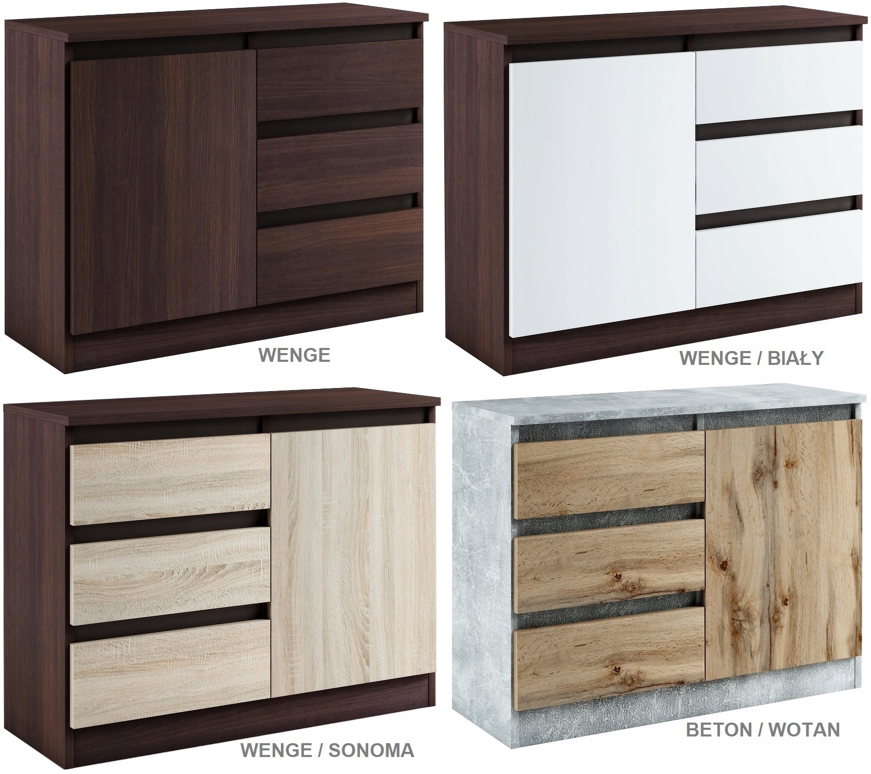 014-021 KOMODA B1d3s/100 cm - SONOMA Kolekcja 014