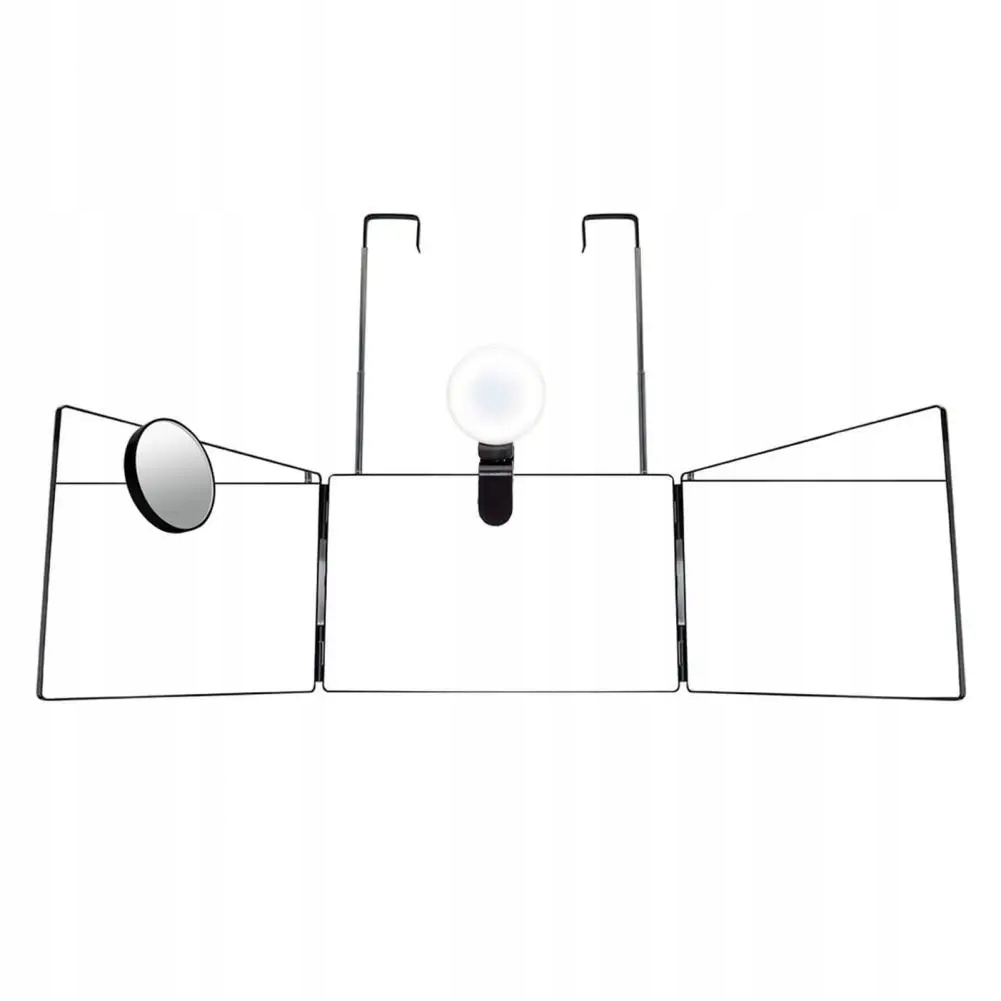 New 3 Way Mirror Trifold Mirror For Self Hair Cutting And Styling DIY Hairc