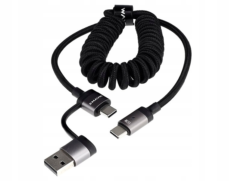Wayme Kabel do ładowania i synchronizacji, w oplocie z mikrofibry,