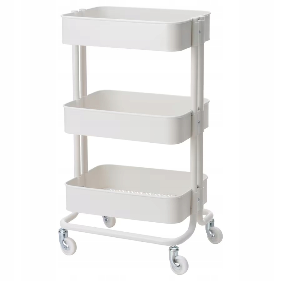 Ikea Raskog kuchyňský vozík, bar na kolečkách Bílý 35x45x77 cm