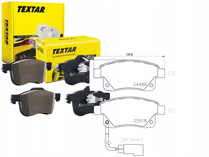 Brzdové Destičky Ford Transit Zadní 06- Textar