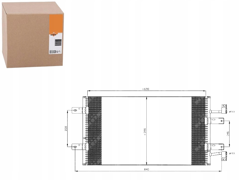 NRF35900 Kondenzátor Klimatizace Renault Trafic 06- Asistent řidiče #33