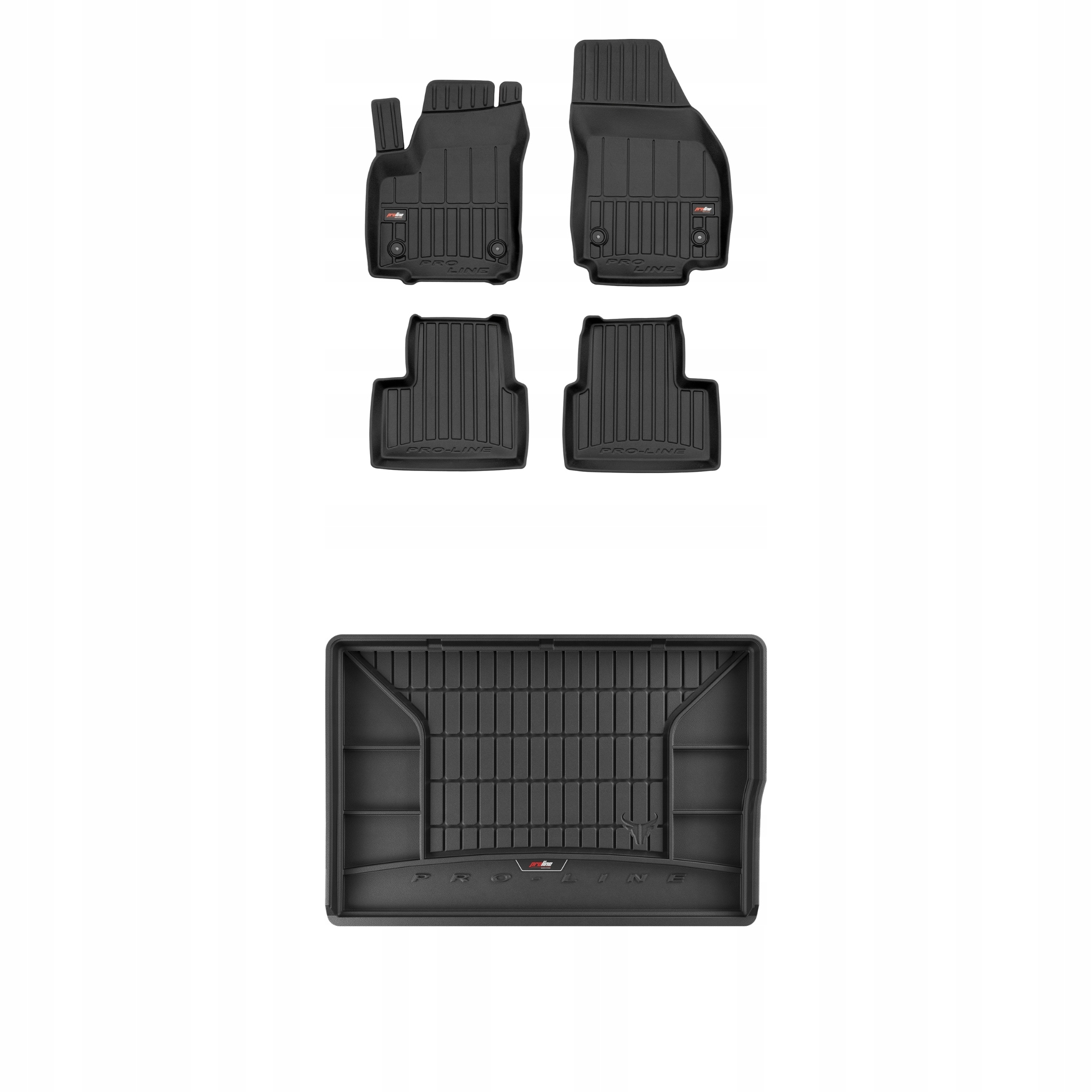 Frogum 3D Sada gumových koberců a rohože s logem pro Opel Meriva B 2010-2017