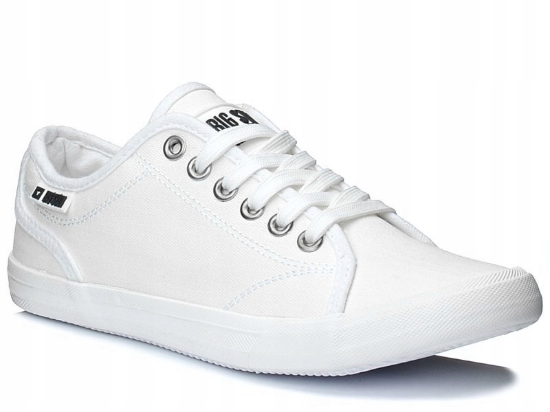Trampki tenisówki damskie białe Big Star W274835 tekstylne sznurowane 40