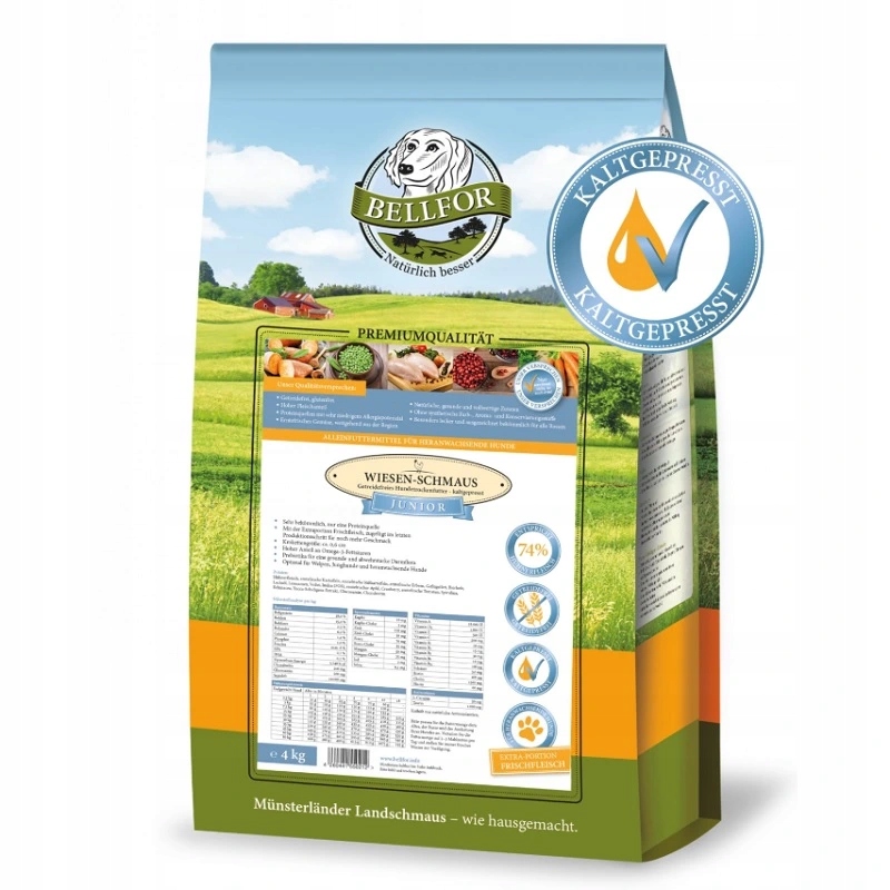 Levně Wiesen Schmaus Junior kuřecí granule za studena lisované 28433/4KG