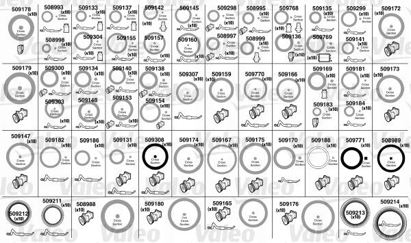 ZESTAW ORINGOW 509725 VALEO Brand Valeo