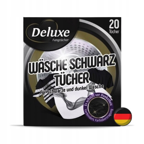 

Deluxe Chusteczki do Prania Czarnego 20 szt. De