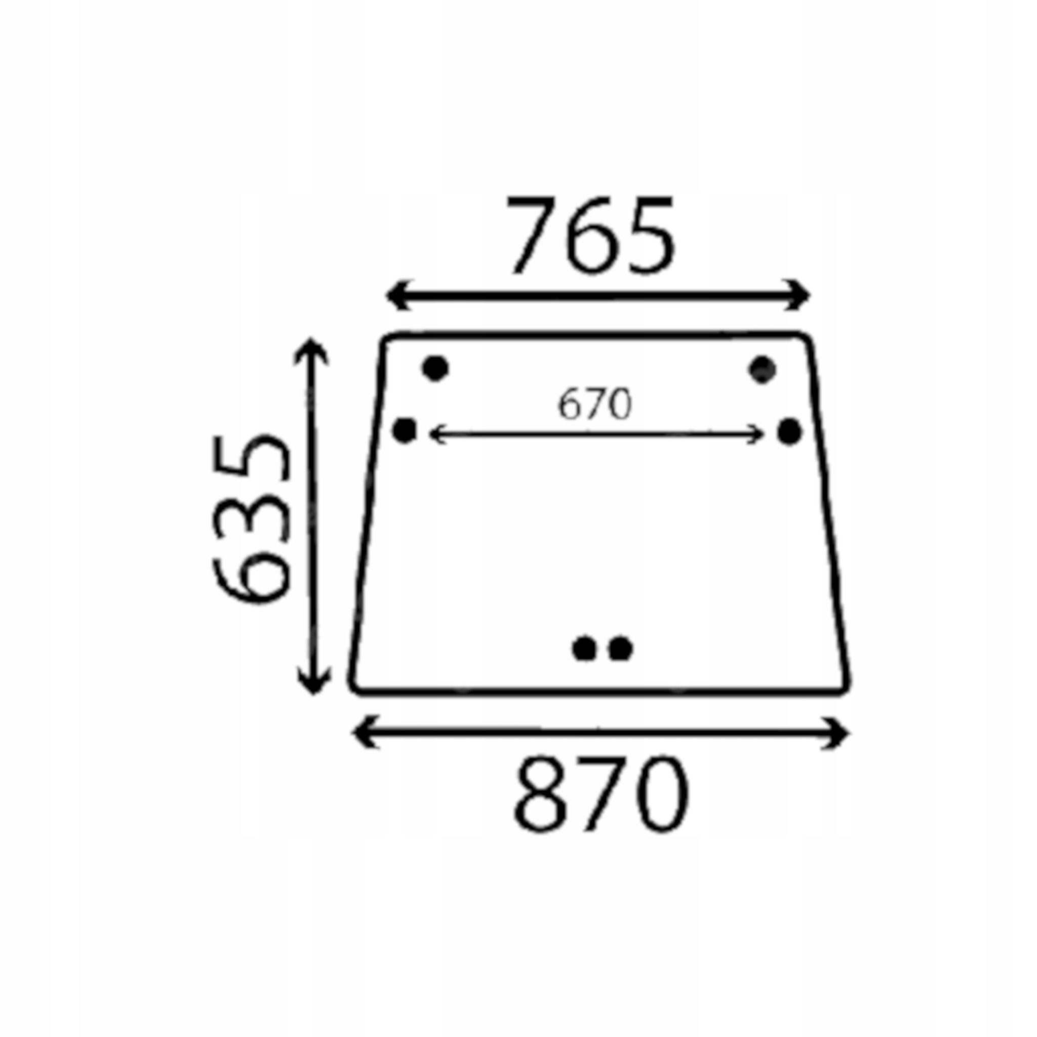 čelní sklo pro traktor Case otevírací 335758A1