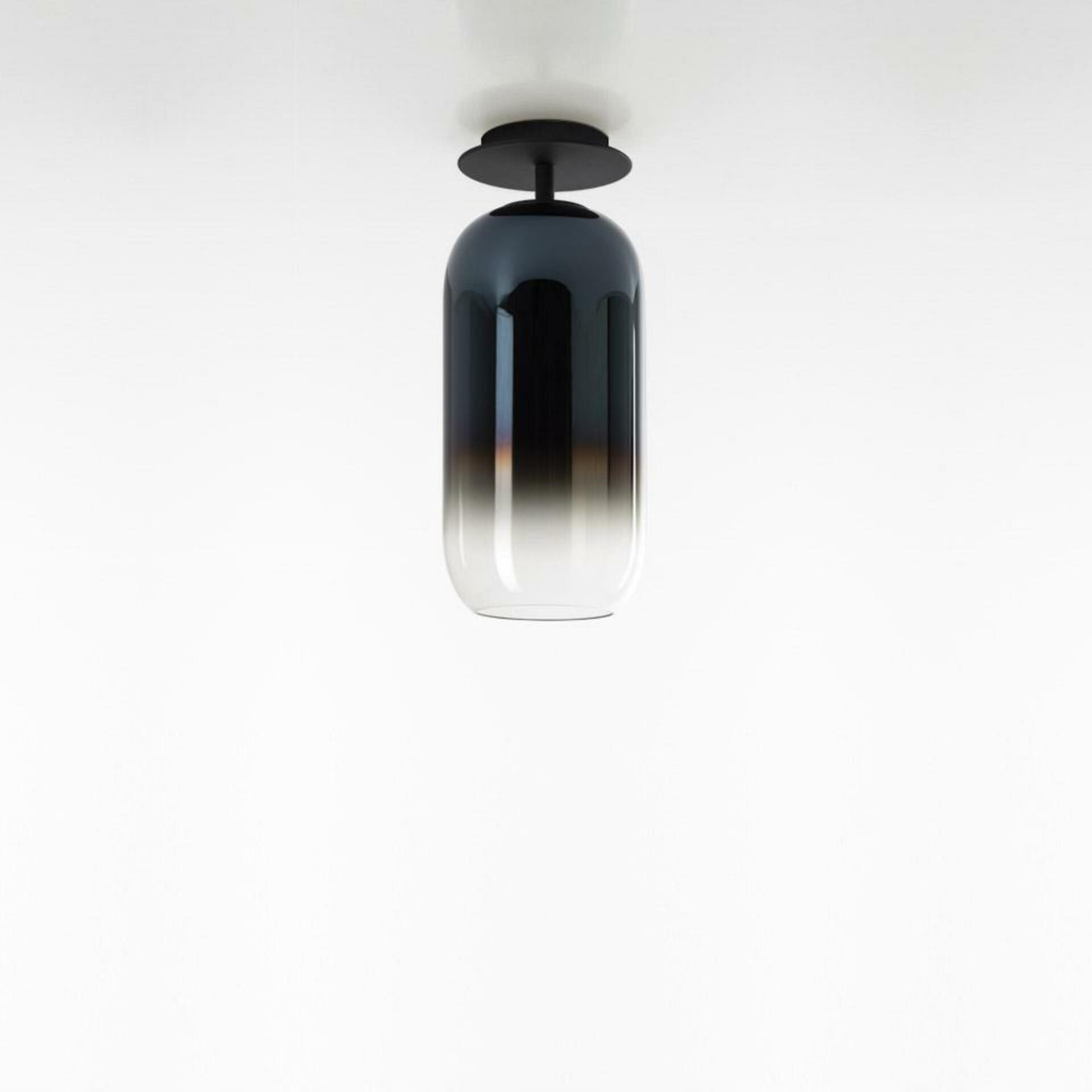 Stropné svietidlo Artemide Gople Mini čierna/modrá, design Big, E14, IP20