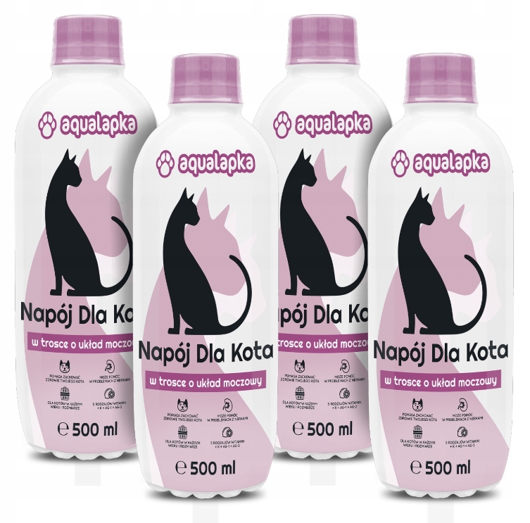 Levně Nápoj Pro Kočky v péči o močový systém Aqualapka 24×500 ml