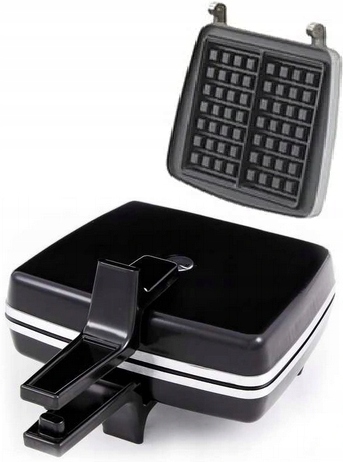 GOFROWNICA ELEKTRYCZNA GRILL OPIEKACZ 1300W MOCNA NIEPRZYWIERAJĄCA WAFLE