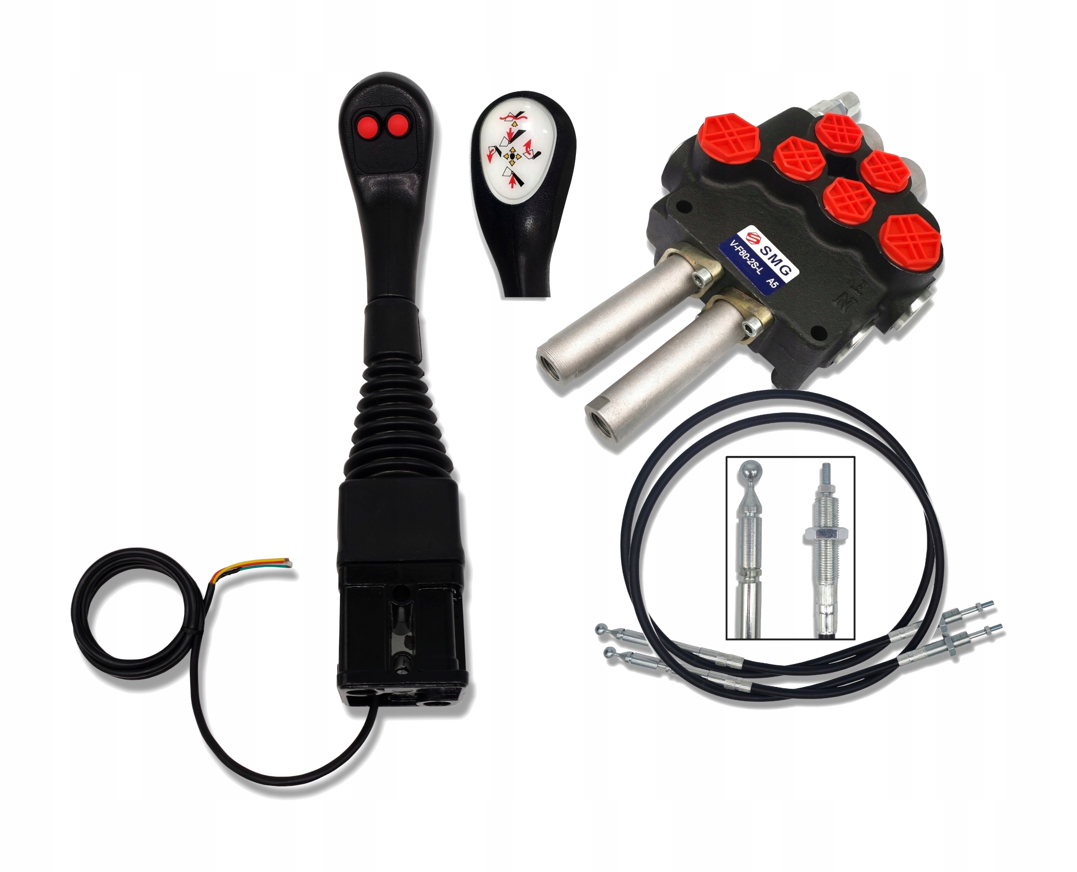 Rozdělovač 80L Joystick 2P Sada 2 Sekcí Pro Tura Lanko 1000mm