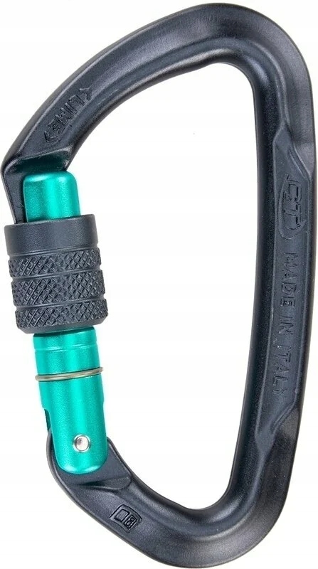 Lime Sg Carabiner Anthracite/Aquamarine