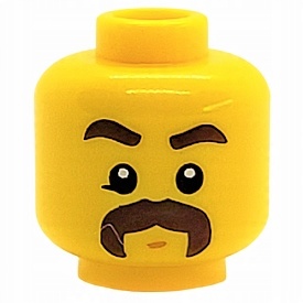 

Lego Głowa Męska z wąsami 3626cpb2791 Nowa