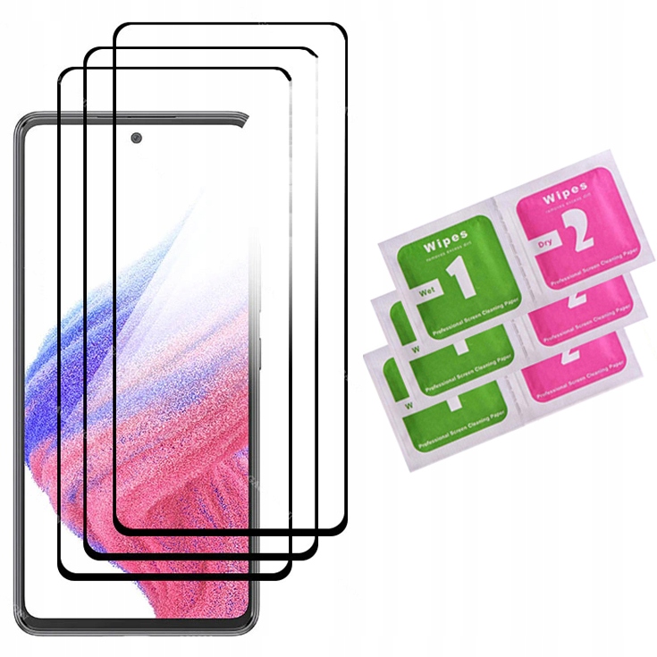 

3x 9D Szkło Full Glue do Samsung A52 5G A52s 5G