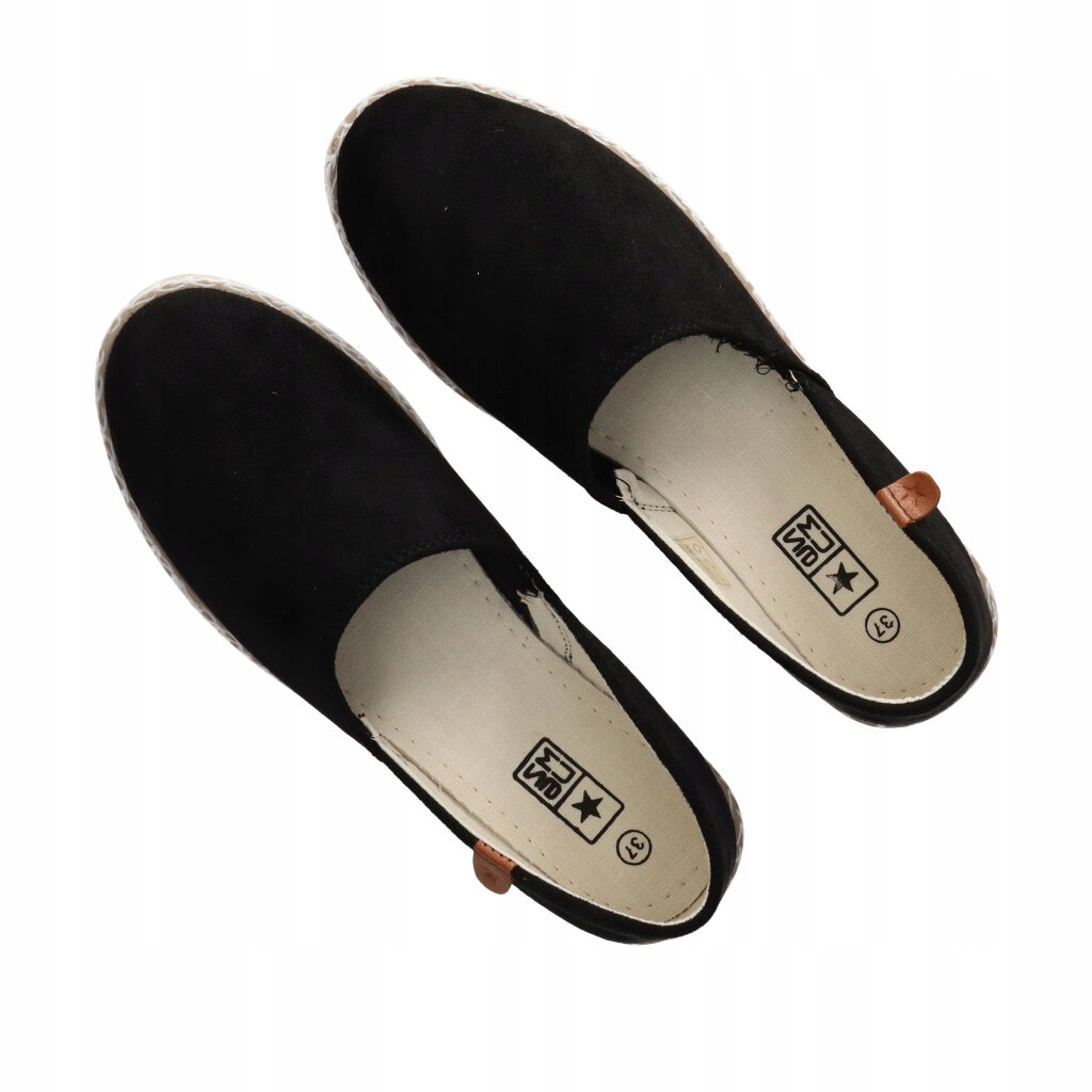 Espadryle News 20TX02-2416 Czarne 37 Kolor podeszwy beżowy