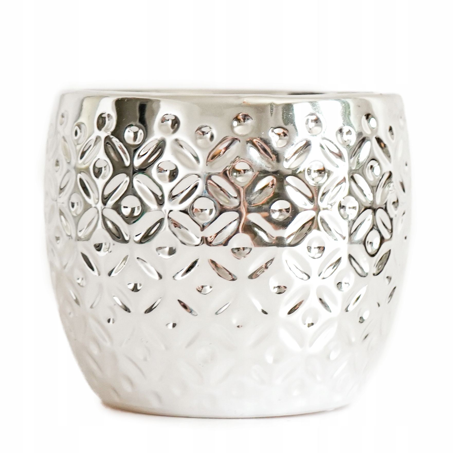 

Srebrna osłonka ceramiczna struktura, Ø 10 cm
