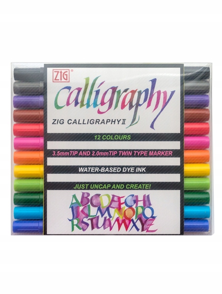 Kaligrafická sada Wallet 12 kol. ZIGTC-3100/12V