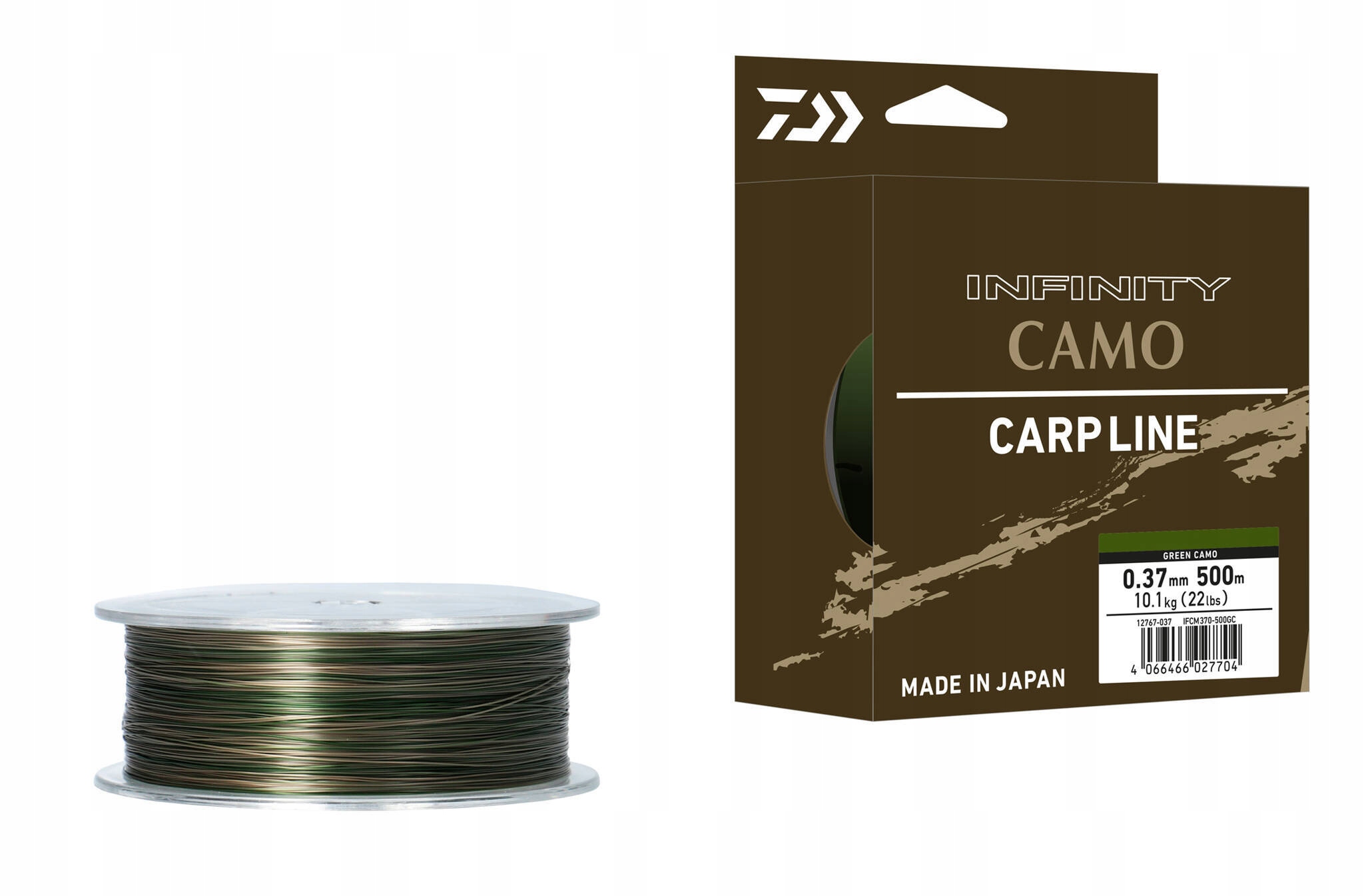 Tonąca Żyłka Daiwa Infinity Green Camo 0,37mm/500m